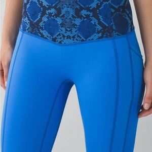 Lululemon All the Right Places Crop Snakeskin Leggings
